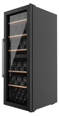 Zdjęcie produktu dla Cecotec 02299, Chłodziarka na wina z kompresorem, Wolnostojący, 77 butel., F, Światło wewnętrzne, Czarny
