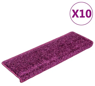 Zdjęcie produktu dla Vidaxl - Maty schodowe 10 ST 65x21x4 cm fioletowe