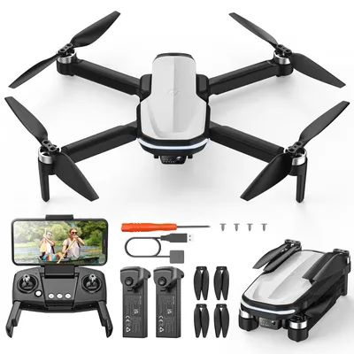 Produktbild von Holy Stone HS280D Drohne mit Kamera 1080P, RC Faltbare FPV Drone mit 2 Akkus Lange Flugzeit, Bürstenloser Motor, Gestensteuerung