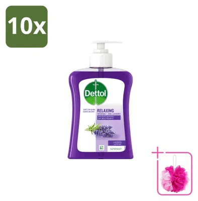 Produktbild von 10 x Dettol Waschgel Handseife - Lavendel - 250 ml - Sparpackung - 10 Stücke