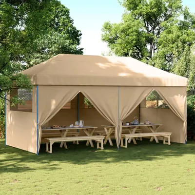 Obrázek produktu pro Maison Exclusive – skládací party stan typu pop-up se 4 bočními stěnami, béžový