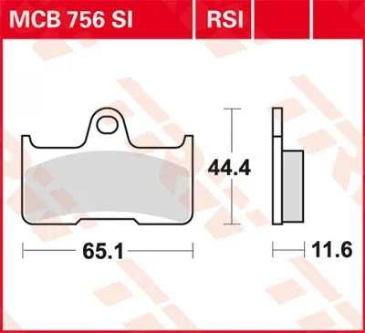Immagine prodotto di Pastiglie freno complete TRW MCB756SI