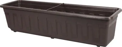 Zdjęcie produktu dla Plastikowa skrzynka na kwiaty Garden 80 cm brązowa