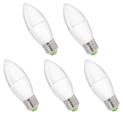 Produktbild von Spectrum E27 LED Kerzenlampe 6W 520lm 3000K Warmweiß 230V 5 Stück