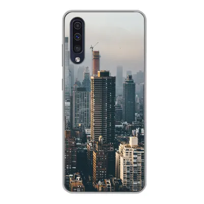 Produktbild von MuchoWow® Handyhülle Schutzhülle Hülle für Samsung Galaxy A50 New York - Skyline - Amerika Silikon Softcase Handy Hülle - Mobiltelefonhülle