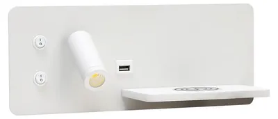 Produktbild von IMMAX LED Be PREPARE 4in1, Scheinwerfer mit Qi-Ladefunktion, USB, weiß, rechte Version