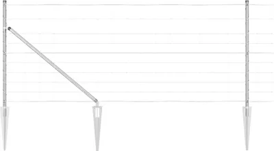 Image de vidaXL Poteau de clôture Galvanisé 25 x 1 m Acier