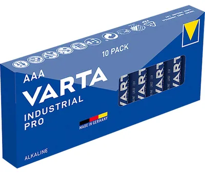 Produktbild von Varta Industrial LR03, Einwegbatterie, AAA, Alkali, 1,5 V, Blau, CE