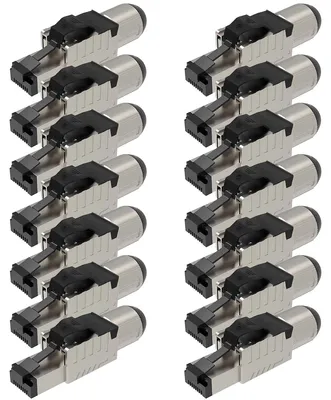 Produktbild von Netzwerkstecker RJ45 Stecker Cat8 CAT8.1 14 Steckverbinder werkzeuglos geschirmt