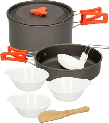 Produktbild von Aktive Camping Geschirrset 8 Stücke Silber  Silber One Size