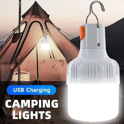 Zdjęcie produktu dla Lampa LED o mocy 200 W z zasilaniem USB do użytku na zewnątrz, idealna jako oświetlenie awaryjne podczas biwakowania, wędkowania, do toreb podróżnych, jako lampka do namiotu oraz jako lampka nocna.
