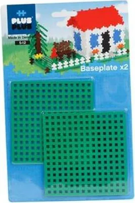 Produktbild von Plus-Plus 9604022 Konstruktionsspielzeug, Grundplatte, Basisplatte, grün, 2 Teile