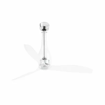 Zdjęcie produktu dla Energooszczędny wentylator sufitowy z pilotem Eterfan chrom 128 cm