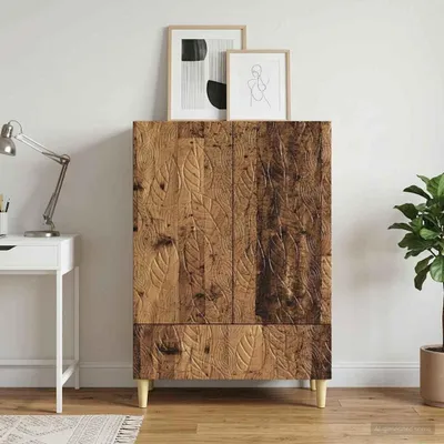 Image de Buffet vidaXL en bois recyclé 66 x 34,5 x 95 cm, aggloméré