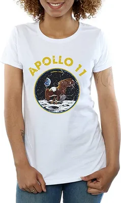 Produktbild von NASA - "Apollo 11" T-Shirt für Damen BI1085 (M) (Weiß)