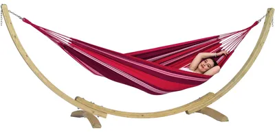 Immagine prodotto di Amazonas AZ-6010125 - Amaca con struttura - 150 kg - 1 persona/e - Cotone - Poliestere - Multicolore - Legno
