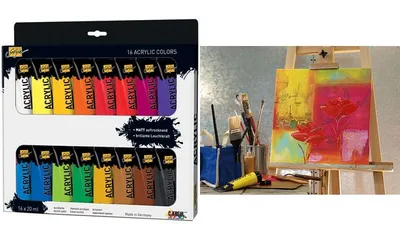 Immagine prodotto di KREUL Acrylfarbe SOLO Goya Acrylic, 20 ml, 16er-Set