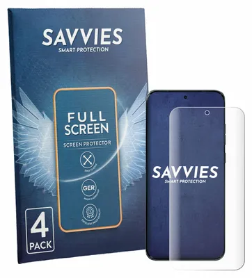Produktbild von 4x Savvies Fullscreen Schutzfolie für Motorola Edge 70 Fusion Plus Displayschutz Folie Fullcover Klar Transparent