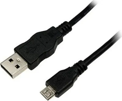 Produktbild von LogiLink 3m USB A-USB Micro B, 3 m, USB A, Micro-USB B, USB 2.0, Männlich/Männlich, Schwarz