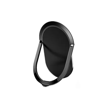 Produktbild von 90 Grad Ultra Thin Universal Metall Finger Ring Phone Holder Ständer Halterung-Schwarz