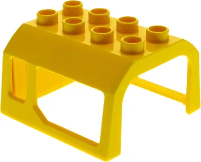 Produktbild von 1x Lego Duplo Eisenbahn Aufsatz 2x4 gelb Kabinen Dach für Kran 4988 5691 51546