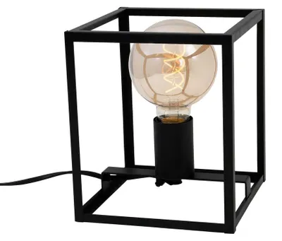 Produktbild von Tischleuchte 1-flammig Black Steel 40W Kabelschalter Schwarz Briloner