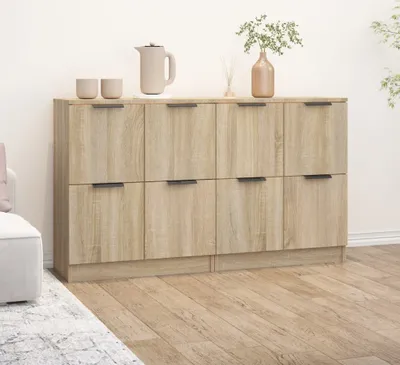 Obrázek produktu pro vidaXL Příborníky 2 ks Dub Sonoma 60x30x70 cm výrobek z odvozeného dřeva