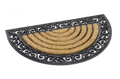 Produktbild von MD Entree 4292475005, Draußen, Halbrund, Beige, Schwarz, Einfarbig, Gummi, 1,4 cm