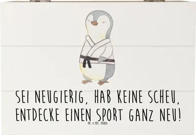Produktbild von Mr. & Mrs. Panda Geschenkbox Neuer Sport 22 x 15 cm - Weiß - Geschenk, Ermutigung, Vertrauem, Selbstvertrauen, Mutmacher, schmuckbox, geschenkkiste, Neues lernen, fotobox