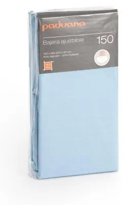 Immagine prodotto di Lenzuolo a pieghe Paduana Azzurro 105 x 30 x 200 cm