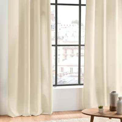 Verdunkelungsvorhang 140x260 cm Polyester beige Ösen