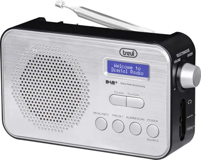 Produktbild von Trevi DAB 7F92 R, Tragbar, Digital, DAB, DAB+, FM, 87,5 - 108 MHz, 174.928 - 239.2 MHz, LCD