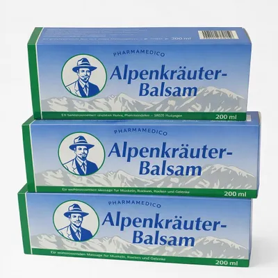 Produktbild von 3x200 ml Pharmamedico  Alpenkräuter Balsam