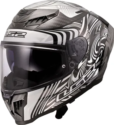 Produktbild von LS2 FF807 Dragon Enthum Carbon Helm, carbon/weiß, XS (53/54)