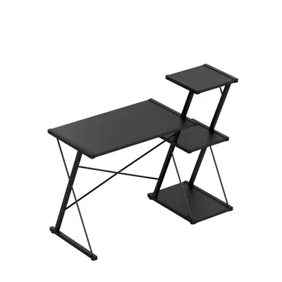 Produktbild von Modernes Eckschreibtisch mit Regalen Schwarz Mark Adler Leader 3.5
