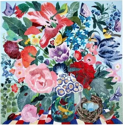 Produktbild von Eeboo Spring Bouquet 1000 Square Puzzle