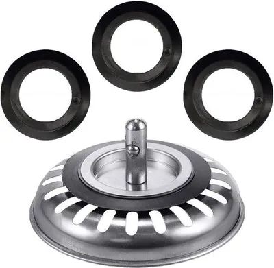 Produktbild von Gummi-Ersatzdichtung für Siebe Ø 78-83 mm schwarz