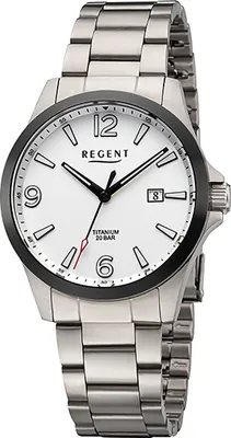 Obrázok produktu pre Pánske náramkové hodinky Regent titanium quartz grey titanium watches D2URF1444