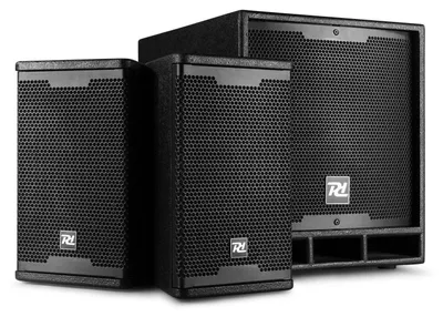 Imagen del producto de Sistema de sonido portátil de 1200 W con altavoces activos y Bluetooth