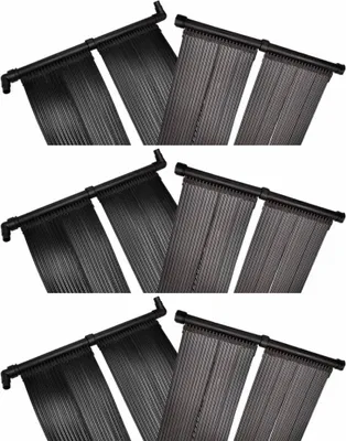 Image de Panneaux solaires de chauffage de piscine 6 pcs 80x620 cm