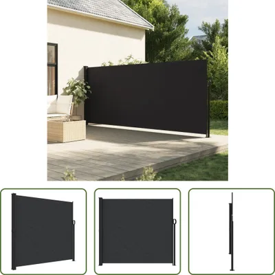 Image de The Living Store Store latéral extensible noir 180x600 cm