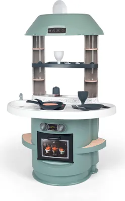 Obrázek produktu pro Smoby Nova hrací kuchyňka - varná deska, trouba, dřez, jídelní kout, 13 doplňků, od 18 měsíců