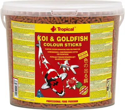 Produktbild von Teichfutter Tropical Koi & Goldfish Colour Sticks 5 l