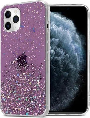 Obrázek produktu pro Cadorabo pouzdro pro Apple iPhone 11 Protective Case in Purple Pouzdro na mobilní telefon TPU Case Glitter Cover Case Glitter