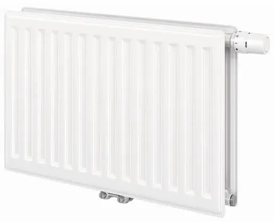 Productafbeelding van Vogel & Noot T6-HYGIENE handdoekhouder-radiator, type 20VM, 600x800mm, diepte 80mm, wit, 1 stuk.