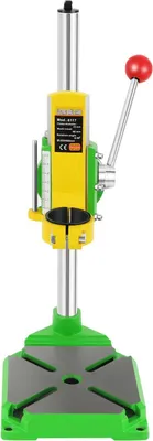 Immagine prodotto di Supporto per trapano a mano - Supporto da tavolo per trapano a colonna - Inclinabile 0-90° - Diametro di serraggio 38-43 mm - Corsa 6 cm - Colonna 2,5×40 cm - Verde