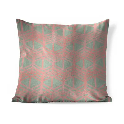 Produktbild von MuchoWow® Zierkissen Sofakissen Wohnzimmer Dekokissen 45x45 cm Muster - Rosa - Grün - Schlafpolster - Polster für das Sofa