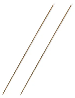 Produktbild von Zebco 20cm Wurmnadeln - 2 Ködernadeln Messing