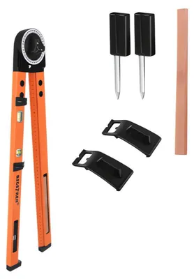 Produktbild von Bigstren 27309 Multifunktionaler Winkelmesser mit Wasserwaage 3-in-1, 0–270°, 500 mm