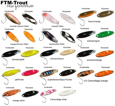 Produktbild von FTM Spoon Tango 1,8g - Forellenblinker, Farbe:schwarz/gelb
